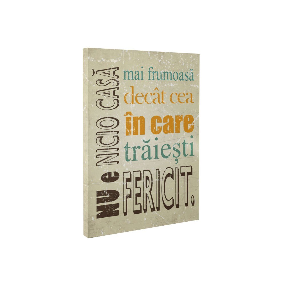 Nicio casa - Tablou Canvas - 50x65 cm